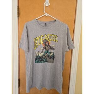 Koe Wetzel signature black T-shirt Grey Heathered Size L